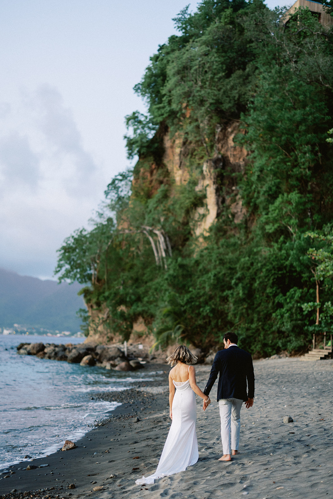 Elizabeth and Aaron's elopement at Secret Bay, Portsmouth, Dominica
