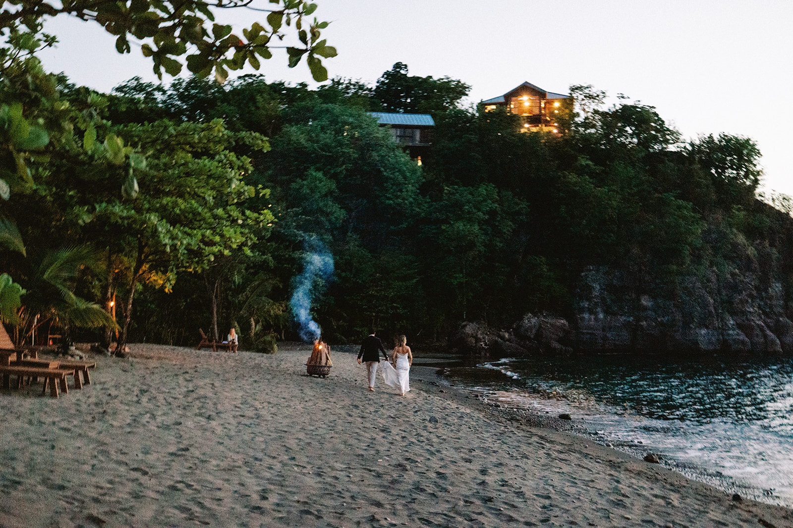 Elizabeth and Aaron's elopement at Secret Bay, Portsmouth, Dominica