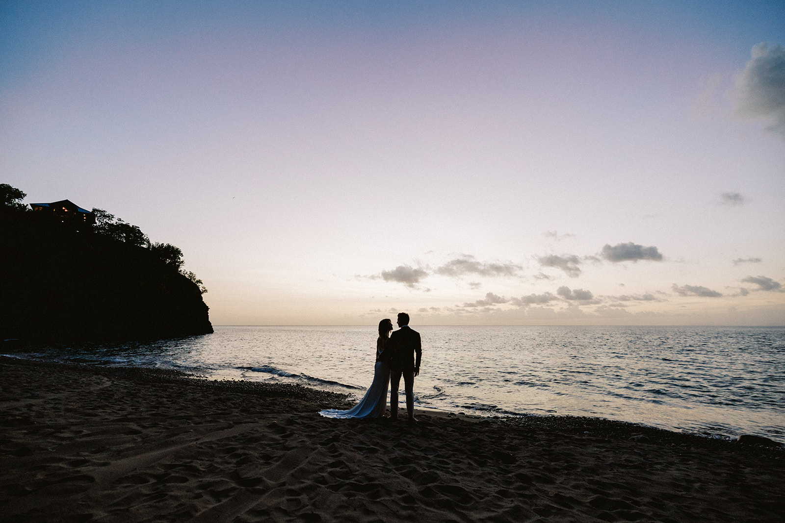 Elizabeth and Aaron's elopement at Secret Bay, Portsmouth, Dominica