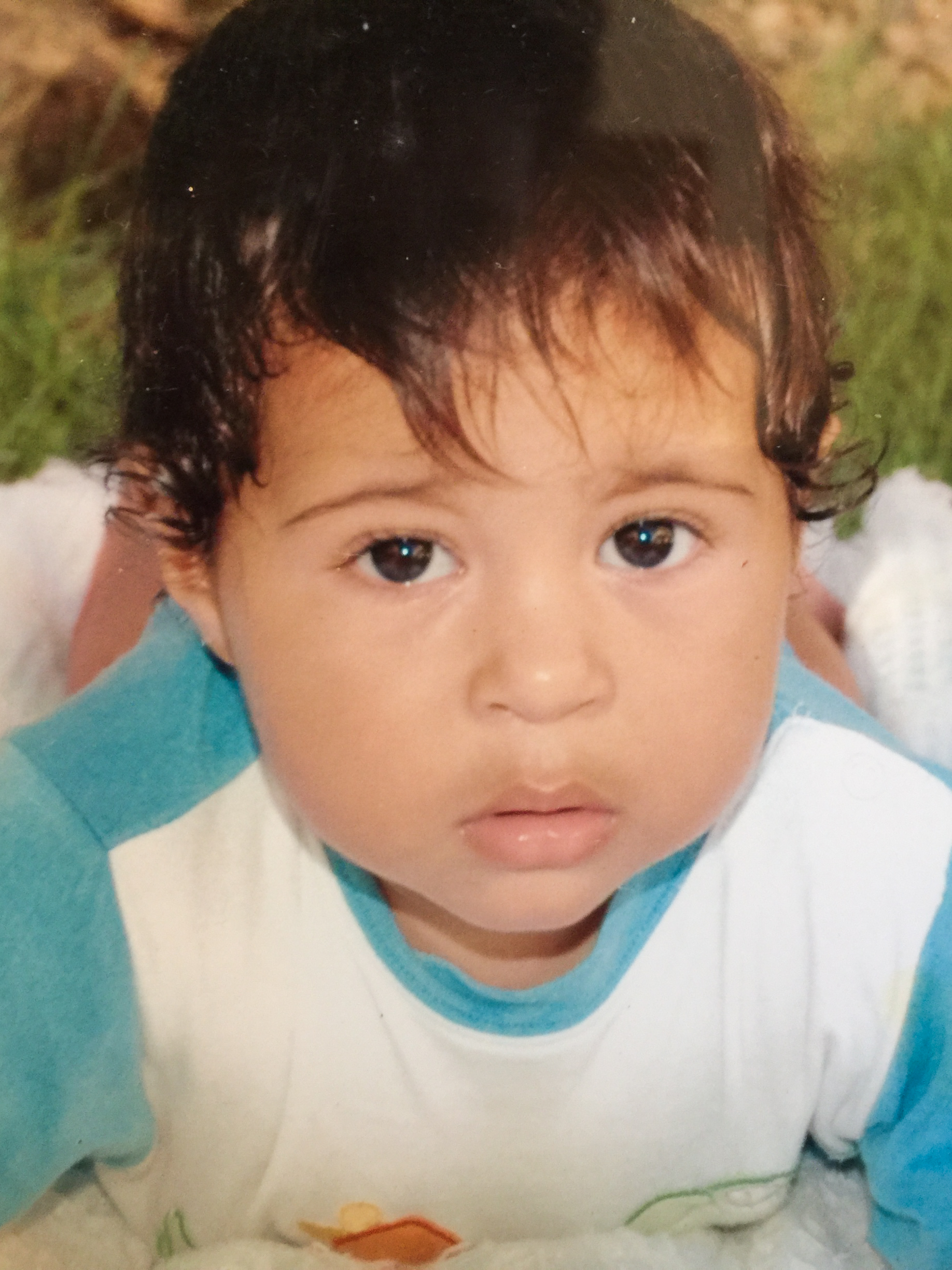 David as a baby, Asia's second son