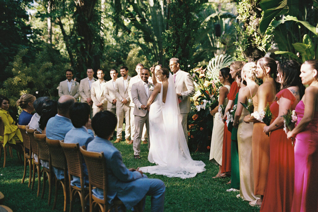 Garden wedding ceremony at Casa Colonial, Playa Dorada, Puerto Plata