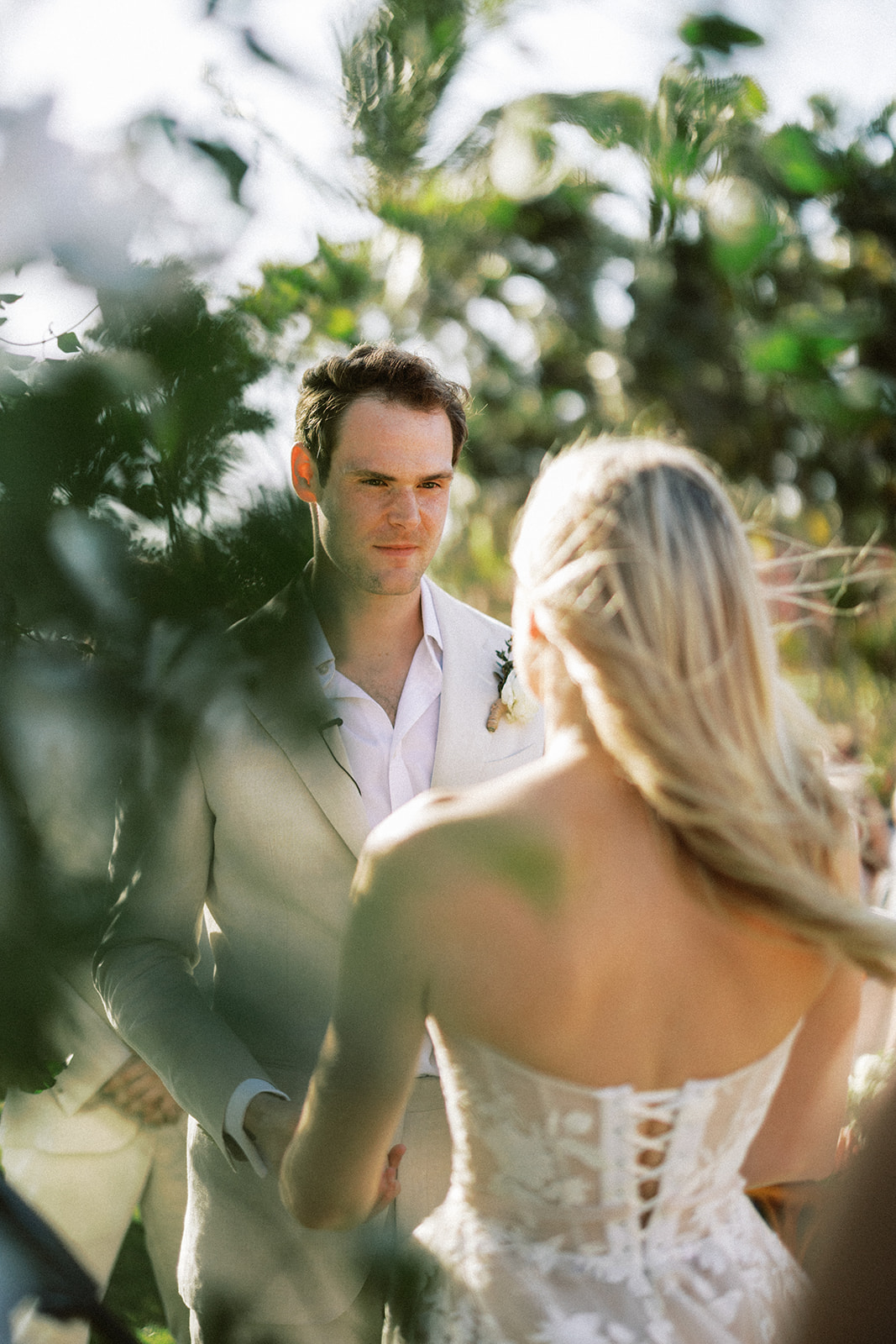 Bride groom ceremony candid, Lauren & August's Casa de Campo wedding, Dominican Republic