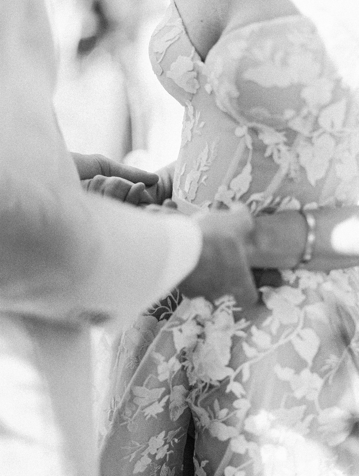 Ring exchange black and white detail, Lauren & August's Casa de Campo wedding, Dominican Republic