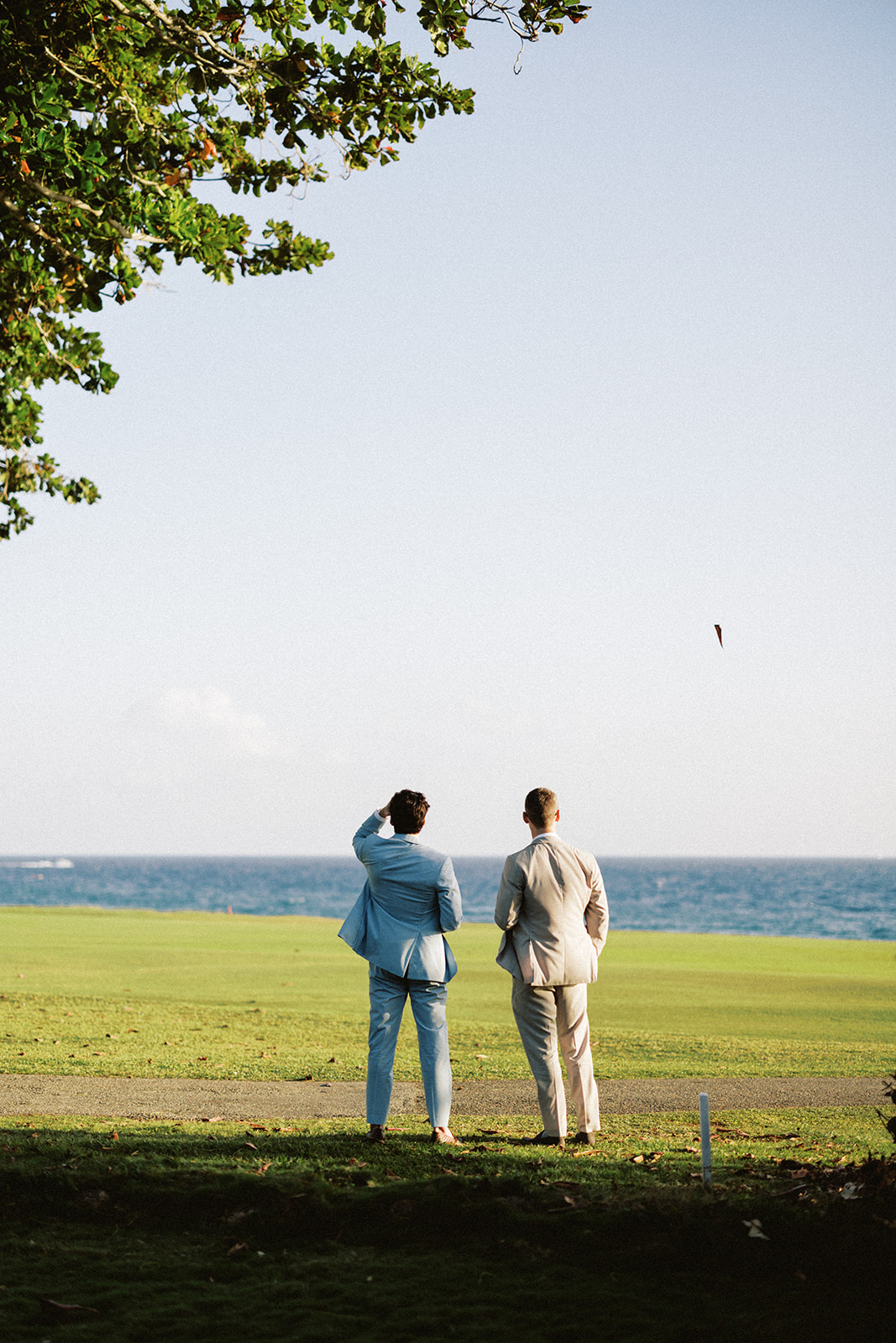 Guests overlooking caribbean sea, Lauren & August's Casa de Campo wedding, Dominican Republic