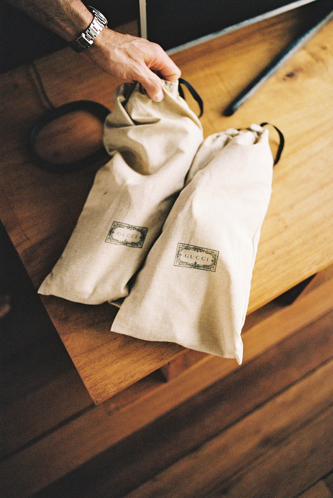 Welcome bags for guests at Secret Bay